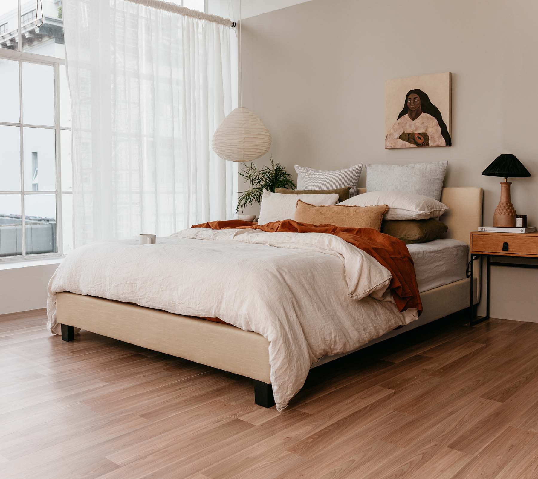 Piha Bed Frame - Sand