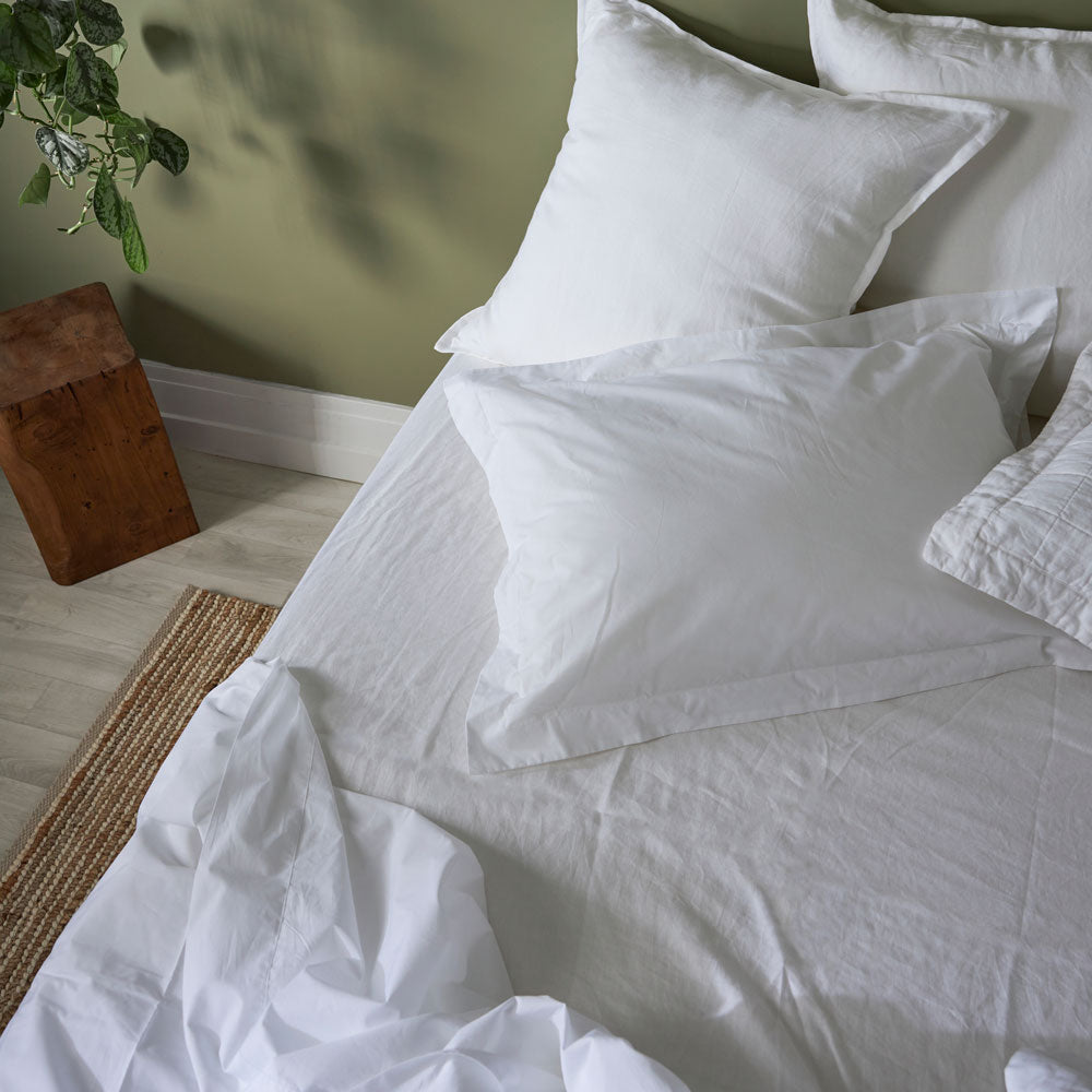 100% Linen Pillowcase Pair White