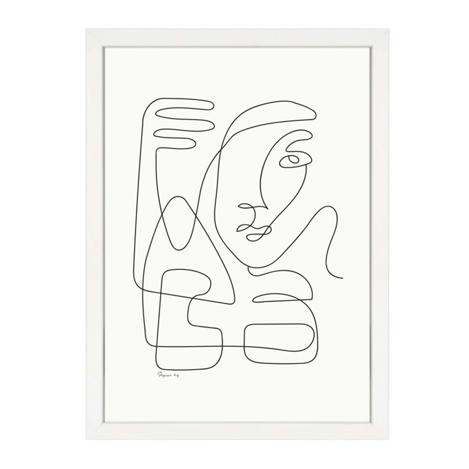 Abstract Faces Print